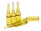 Several ampoules for injection on white