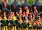 Several chicken statues in one of Thailand\\\'s sacred sites