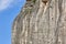 Several climbers on a granite wall. Extreme sport. Outdoor activity