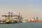 Several docked Container ships at Laem Chabang Thailand