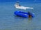 Several fishing boat tied on sea shore