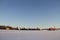 Several houseboats on Yellowknife Bay in Great Slave Lake, Yellowknife