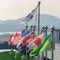 Several National flags on flag poles