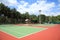 Several outdoor tennis hard courts