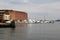 Several sailing vessels and old architecture, Fells Point, Maryland,2015