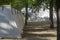 Several tents standing in a row