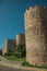 Several towers on the large city wall of Avila