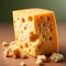 Several varieties of cheese, elite varieties of cheese made from milk - AI generated image