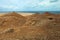 several volcano peaks of Fuerteventura, on the edge of the Dunas de Corralejo natural park