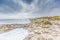 Severe storm along Dutch North Sea coast put Beach to the dunes under water