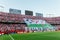 Sevilla FC fans showing huge banner All in Sevilla FC at Ramon Sanchez Pizjuan stadium