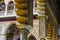 SEVILLA, SPAIN, JANUARY 7, 2016: detail of beautiful carved ornaments inside of the real alcazar palace in the spanish