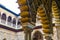 SEVILLA, SPAIN, JANUARY 7, 2016: detail of beautiful carved ornaments inside of the real alcazar palace in the spanish