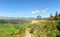 Sevillana viewpoint over the Serrania in Ronda, Andalusia, Spain. Viewpoint kiosk.