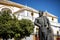 Seville, Andalusia, Spain: The statue of Curro Romero, a famous torero from Seville, in front of Plaza de Toros de la Maestranza