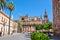 Seville Cathedral and Triumph Square Plaza del Triumfo, Spain