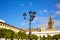 Seville Giralda tower of Sevilla Andalusia Spain