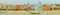 Seville panoramic cityscape with historical buildings, city skyline Sevilla, Spain