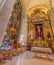 Seville - The side altar of El Cristo del Amor by Juan de Mesa (1620) in baroque Church of El Salvador (Iglesia del