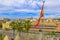 Seville skyline aerial