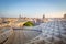 Seville, Spain. Panorama view from the top of the Space Metropol Parasol Setas de Sevilla june 2018