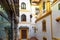 Seville streets in the scenic historic city center near Jewish Quarter