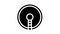 sewage treatment plant glyph icon animation
