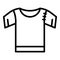 Sewed shirt icon, outline style