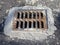 Sewer grate. Livnivka in the city. Unfinished work. Street renovation