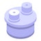 Sewerage water filter icon, isometric style