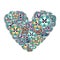 Sewing buttons heart floral pattern for sewing business
