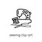 sewing clip art icon from Sew collection.