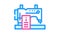 sewing courses color icon animation