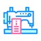 sewing courses color icon vector illustration line