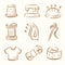 Sewing icon set