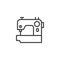 Sewing machine line icon