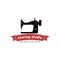 Sewing Machine Vintage Logo, Tailor Sewing Vintage Logo, Fashion Retro Simple Logo, Vector Design