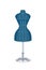 Sewing mannequin flat vector illustration