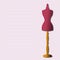 Sewing mannequin. Tailor\'s mannequin. Fashion.