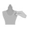 Sewing, marking with chalk on a mannequin. Sewing and equipment single icon in monochrome style vector symbol stock