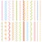 Sewing stitches. Embroidery stitches borders, detailed thread stitch, fabric embellishment pattern. Sewing seams