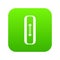 Sewn rectangular button icon digital green