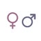 Sex icon. Gender Signs. Male and female symbols.