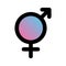 Sex icons. Male and female signs. Gender symbols