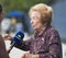 Sex therapist, media personality, and author Dr. Ruth Westheimer on the blue carpet before 2023 US Open opening night ceremony