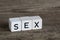 Sex, written in cubes