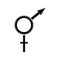 Sexology black icon, sign on isolated background. Sexology