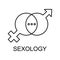 sexology line icon. Element of medicine icon with name for mobile concept and web apps. Thin line sexology icon can be used for