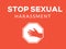 Sexual harassment violence stop poster. Sexual harassment assault woman concept
