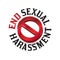 Sexual Harassment Warning Sign Symbol Illustration